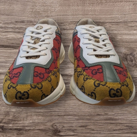 Gucci Rhyton GG Multi Orange Sneakers - Size 10 - StockX Verified - Picture 3 of 6